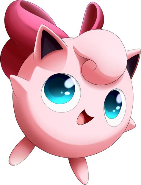 Jigglypuff Pokemon, Round, Cute, Fairy, Pink PNG