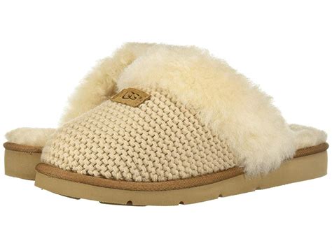 UGG Cozy Knit Slipper (Cream) Women’s Slippers - Slippers.com - Shop Comfy