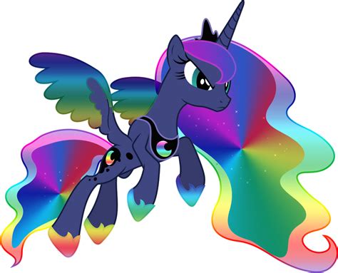 Princess Luna Rainbow Power by MlpArtPage on DeviantArt