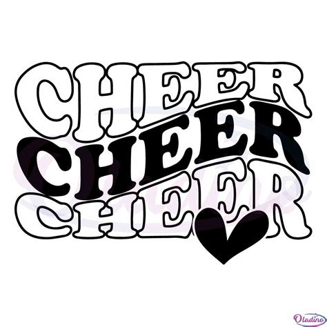 Cheer Cheerleader Cheerleading SVG Digital File