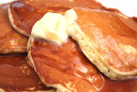 Pancakes with Butter and Syrup Stock Image - Image of food, pancake ...