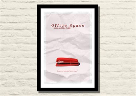 Office Space Movie Poster Art Print 11 X 17 Minimalist