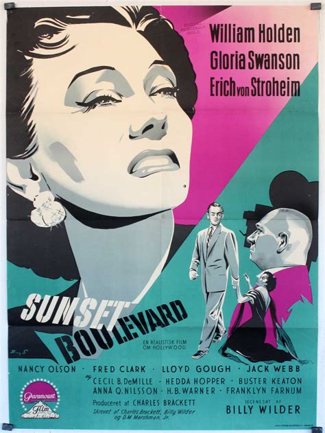 "GLORIA SWANSON" MOVIE POSTER - "SUNSET BOULEVARD" MOVIE POSTER