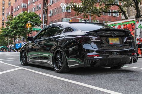 2016 Acura TLX with 19x9.5 35 Niche Vice and 235/35R19 Crosswind ...