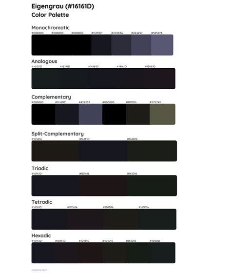 Eigengrau color palettes and color scheme combinations - colorxs.com