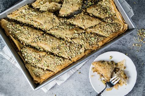 Turkish Baklava with Pistachios & Walnuts (Step-by-Step Photos!)