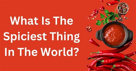 What Is The Spiciest Thing In The World? (HOT!) - BargainFoodie