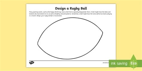 Design a Rugby Ball Activity