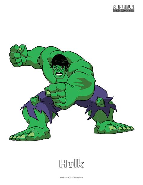 Hulk Transformation Coloring Page