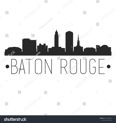 Baton Rouge Louisiana City Skyline Silhouette Stock Vector (Royalty Free) 1316684561 | Shutterstock