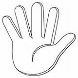 Hand With Fingers Splayed Emoji coloring page  Free Printable Coloring sketch template