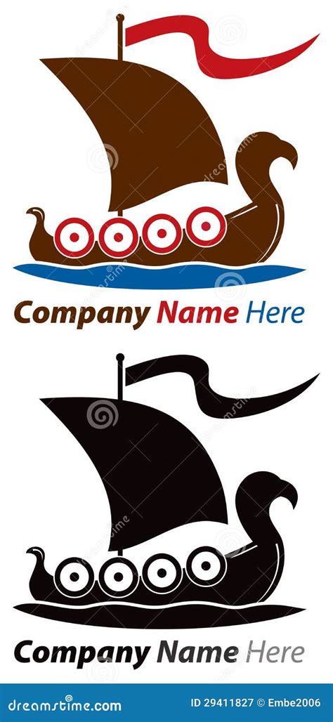 Viking Ship Logo Royalty Free Stock Photography - Image: 29411827