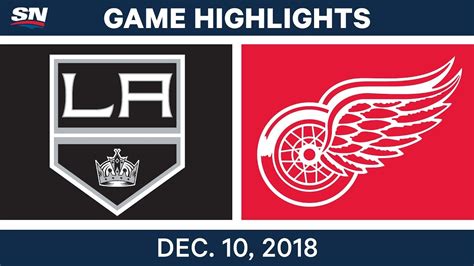 NHL Highlights | Kings vs. Red Wings - Dec 10, 2018 - YouTube