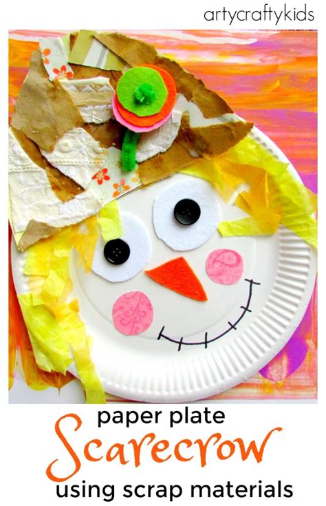 Paper Plate Scarecrow - Arty Crafty Kids