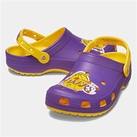 Crocs NBA Los Angeles Lakers Men's Sandals Purple/ Yellow 208650-75Y