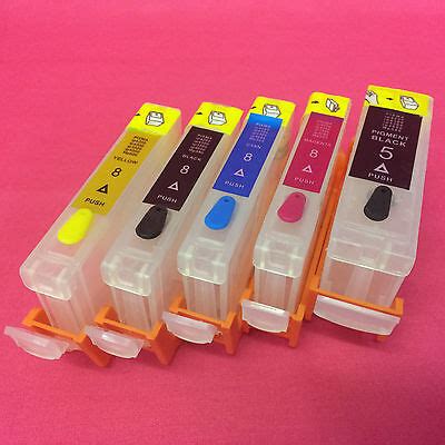 Refillable Empty Ink Cartridges For Canon ip4200 ip4300 pgi-5 bk cli-8 ...