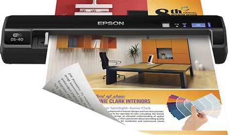 Best Buy: Epson WorkForce DS-40 Wireless Portable Color Sheetfed Scanner Black EPSON WORKFORCE ...