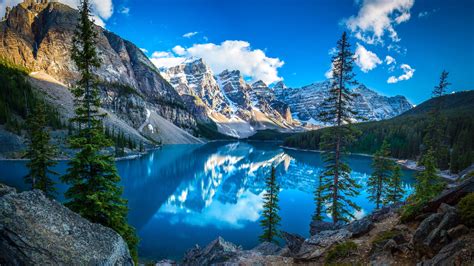 moraine lake valley of the ten peaks banff national park national park #lake mountain lake # ...