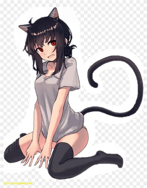 Neko Sticker – Anime Cat Girl Png, Transparent Png – 14×14 .., neko ...