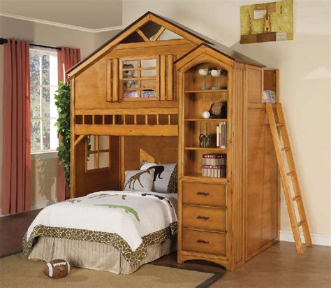 Treehouse Twin Loft Bed - Kids Furniture In Los Angeles