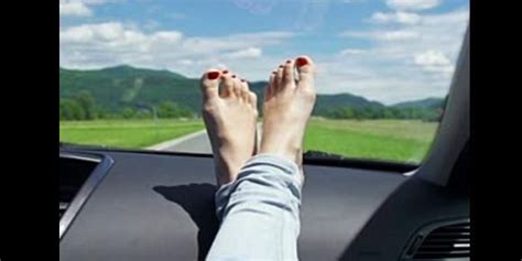 Don't put feet on dashboard