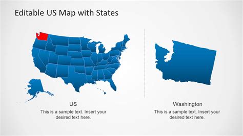 US Map Template for PowerPoint with Editable States - SlideModel