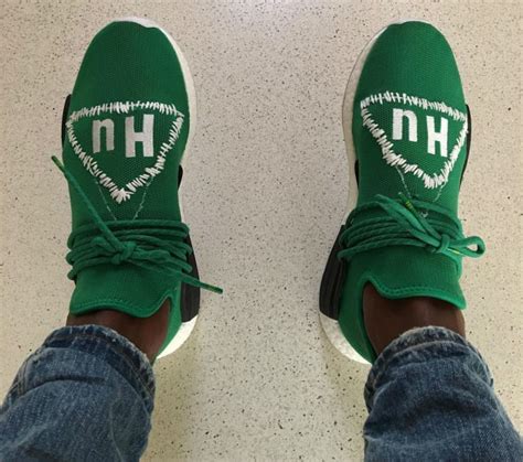 Pharrell adidas NMD Human Race Green Custom | Complex