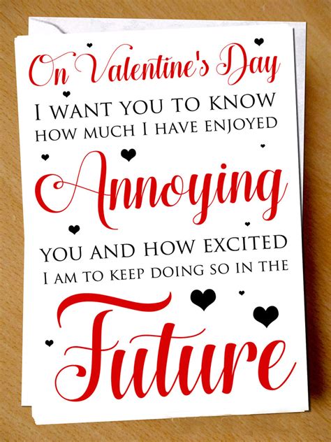 Funny Valentine's Day Card ~ Love Annoying You ~ Husband Wife – YellowBlossomDesignsLtd