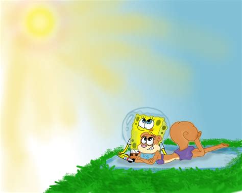 spongebob and sandy - Spongebob Squarepants Fan Art (36618210) - Fanpop