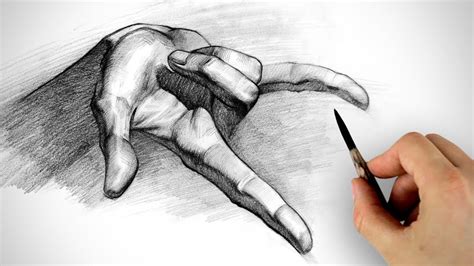 Graphite Pencil Demo - Tips on Drawing and Shading Hands - Proko