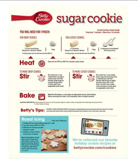 Betty Crocker Cookies - Recipes Service