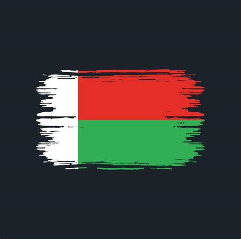 Madagascar Flag Brush. National Flag 6512762 Vector Art at Vecteezy