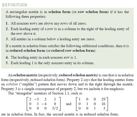 linear algebra - Is there no difference between upper triangular matrix and echelon matrix(row ...