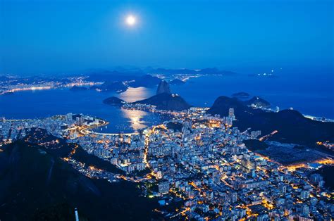 Cityscape at night wallpaper, Rio de Janeiro, night, city HD wallpaper ...