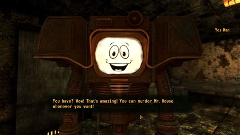 Yes Man in Fallout: New Vegas simply loves to help you out, no matter what you plan on doing ...