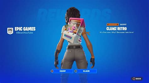 How to get The Clawz Retro Back Bling for free in Fortnite