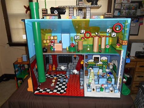 SUPER MARIO PLAYSET! I repurposed a doll house into a One-Of-A-Kind ...