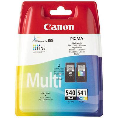 Canon PIXMA MX475 PG540 CL541 Black & Colour Genuine Ink Cartridge ...