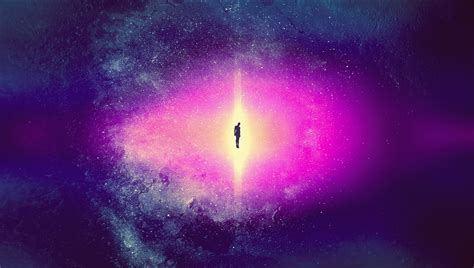 artwork, Space art, Floating, Silhouette, Glowing HD Wallpapers ...