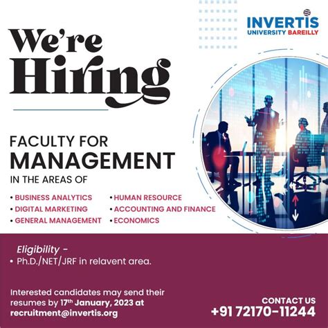 Invertis University on LinkedIn: #invertisuniversity #bareilly #hiring ...