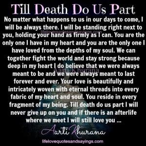 Til Death Do Us Part Quotes. QuotesGram