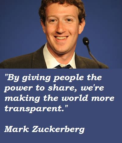 Mark Zuckerberg Quotes. QuotesGram