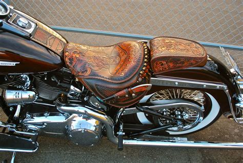 Custom Leather Shop - Red Beard Leather | Bike leathers, Harley bikes ...