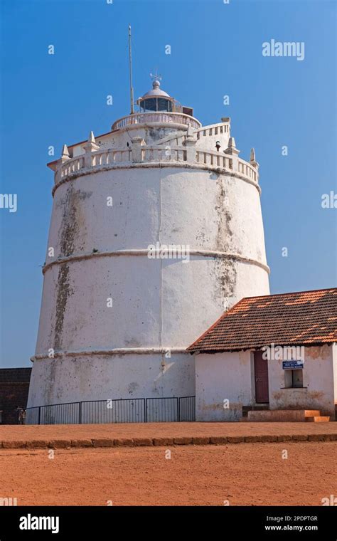 Fort Aguada Lighthouse Sinquerim Goa India Stock Photo - Alamy