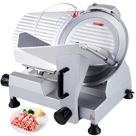 BENTISM Commercial Meat Slicer 12 inch,Electric Food Cutter Semi-Auto 250W Premium Stainless ...