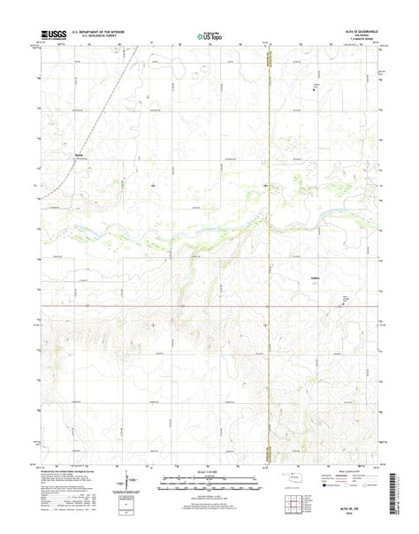 MyTopo Alva SE, Oklahoma USGS Quad Topo Map