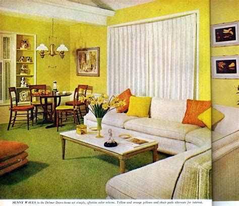 50 bold & colorful vintage 1950s home decor ideas, plus authentic mid-century color schemes ...