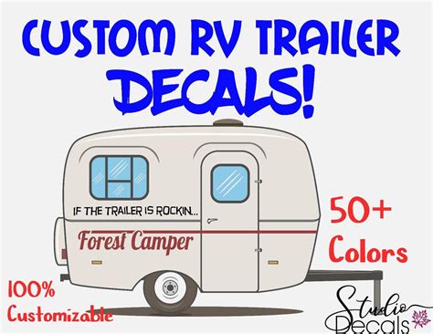 Custom RV Trailer Decals Motor Home and Custom Boat Decal - Etsy