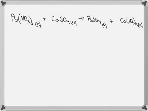 SOLVED: molecular and net ionic equation for cobalt chloride (CoCl2 ...