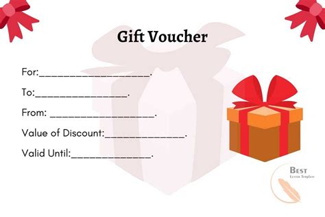 Free Blank Printable Gift Voucher Template in Word & PDF (2022)